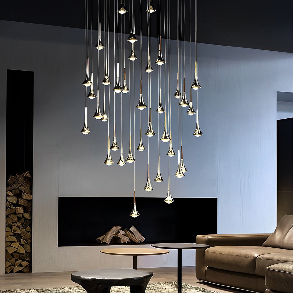 AquaLight Scandinavische druppelvormige hanglamp met modern LED ontwerp voor elegante sfeerverlichting