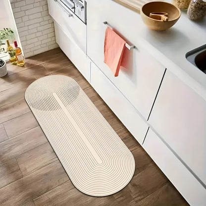 AquaStone diatomeeënaarde badmat met ultra absorberend zacht oppervlak en antislip ontwerp