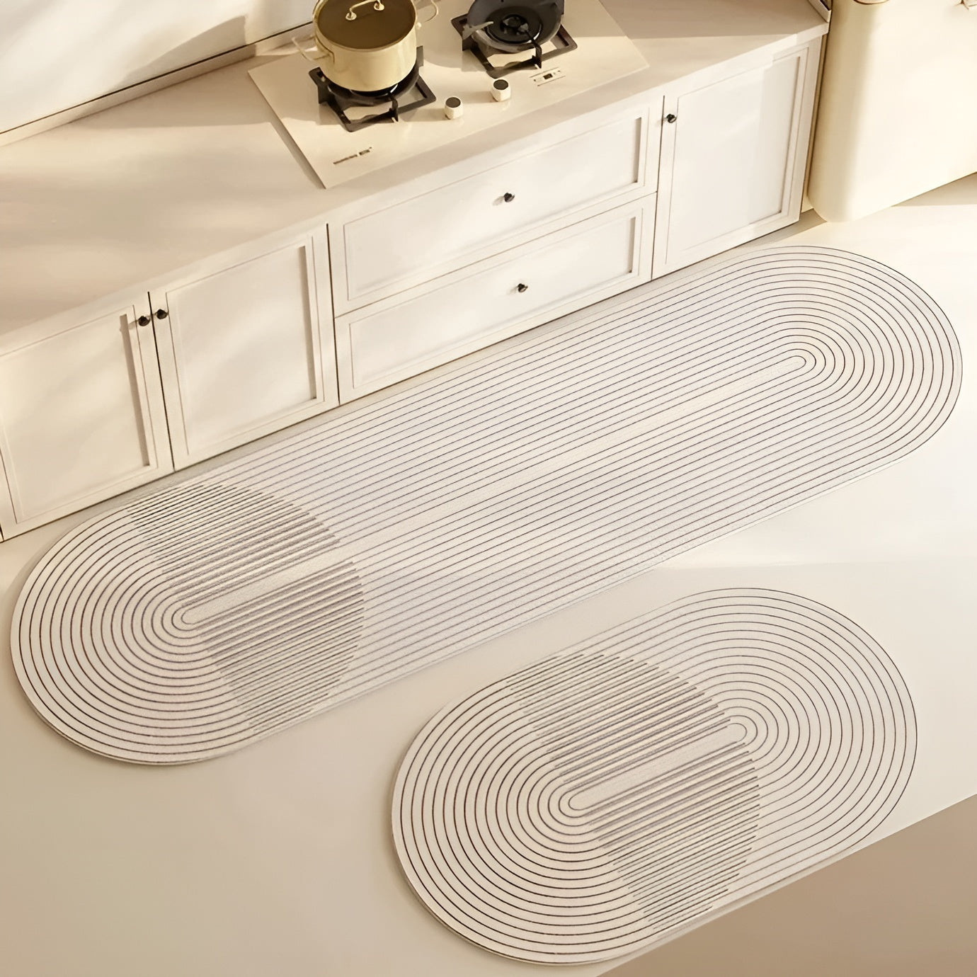 AquaStone diatomeeënaarde badmat met ultra absorberend zacht oppervlak en antislip ontwerp