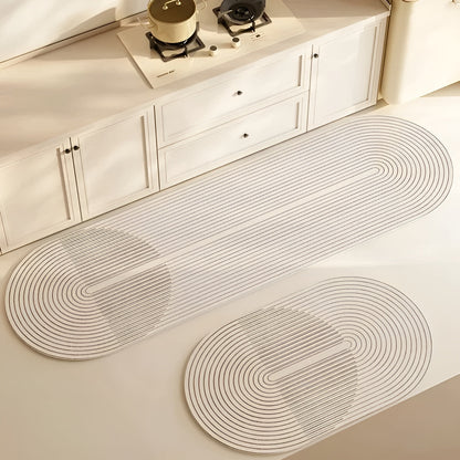 AquaStone diatomeeënaarde badmat met ultra absorberend zacht oppervlak en antislip ontwerp