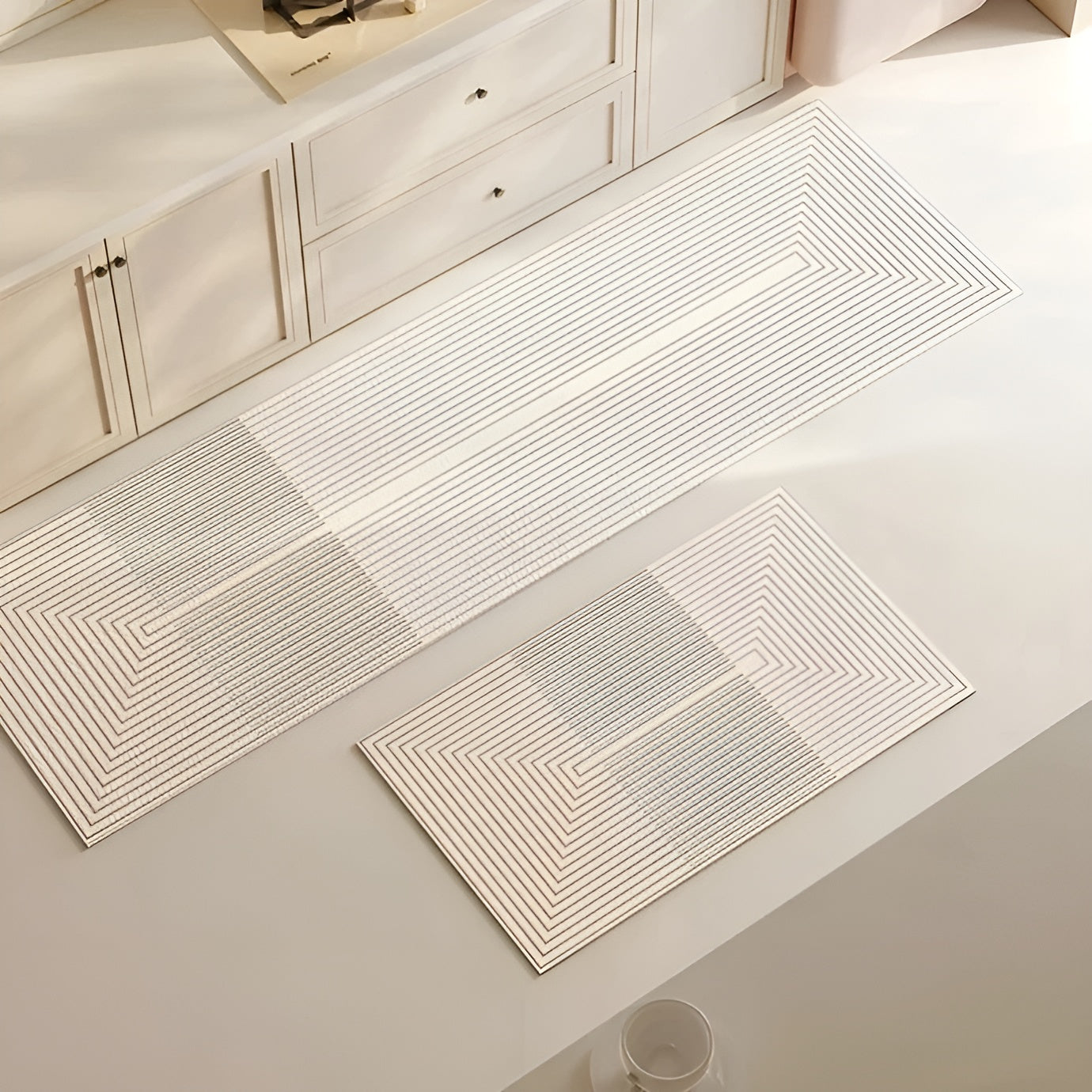 AquaStone diatomeeënaarde badmat met ultra absorberend zacht oppervlak en antislip ontwerp