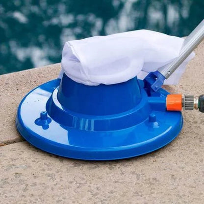 AquaVac zwembadstofzuiger met slang, aangedreven zuiging en herbruikbaar filter