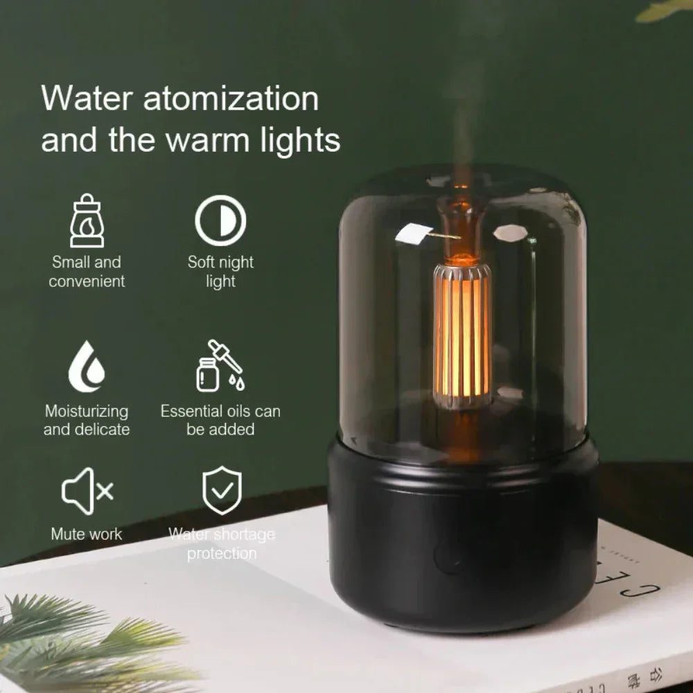 Aromin draagbare mini aroma diffuser met nachtlampje