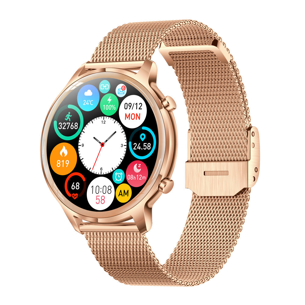 Aurora Dames Smartwatch Stijlvolle Fitness- en Notificatiehorloge
