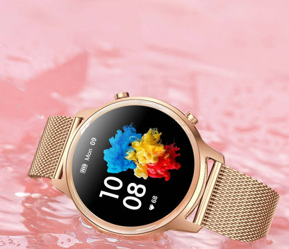 Aurora Dames Smartwatch Stijlvolle Fitness- en Notificatiehorloge