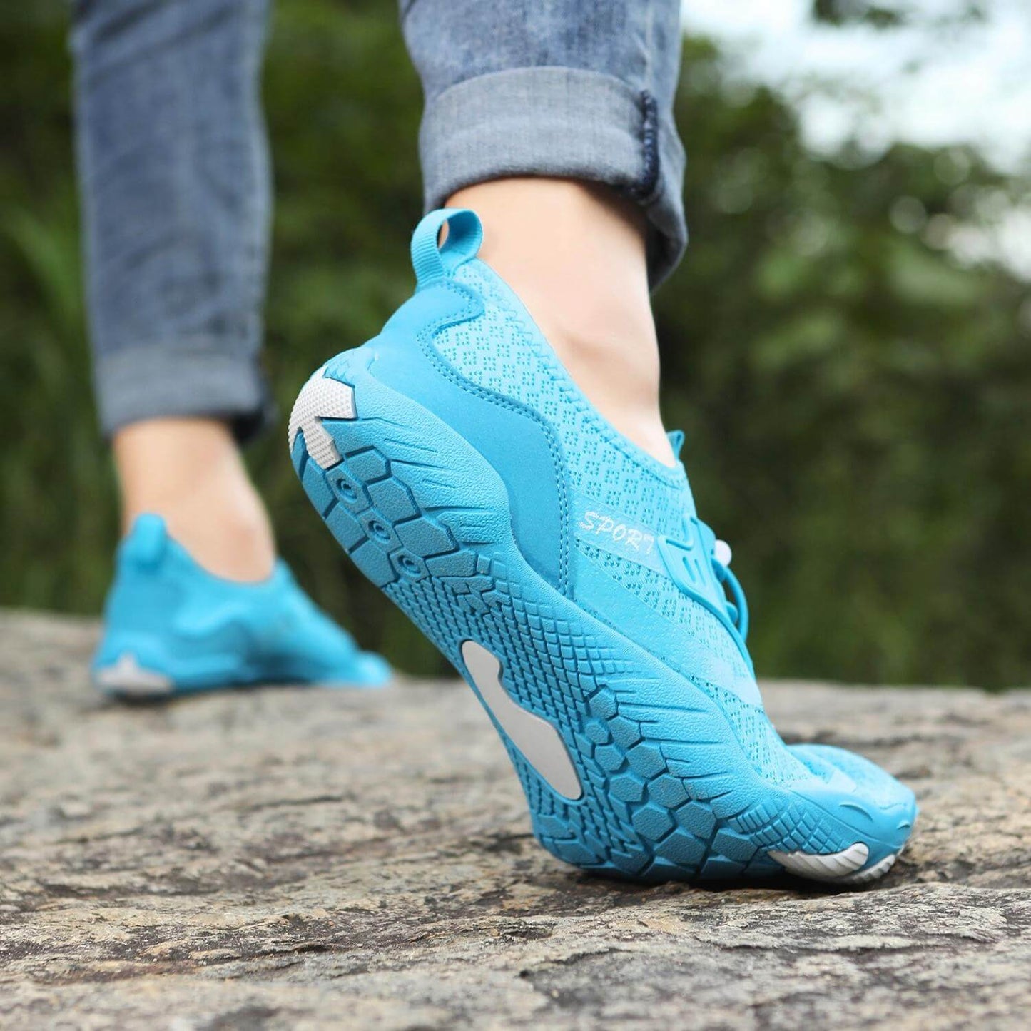 Barefoot brede teenbox zero drop minimalistische schoenen lichtgewicht flexibel