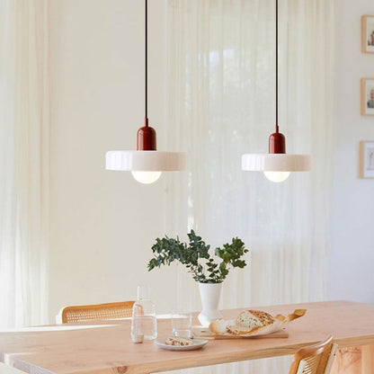 Bauhaus glazen hanglamp gekleurde hanglamp