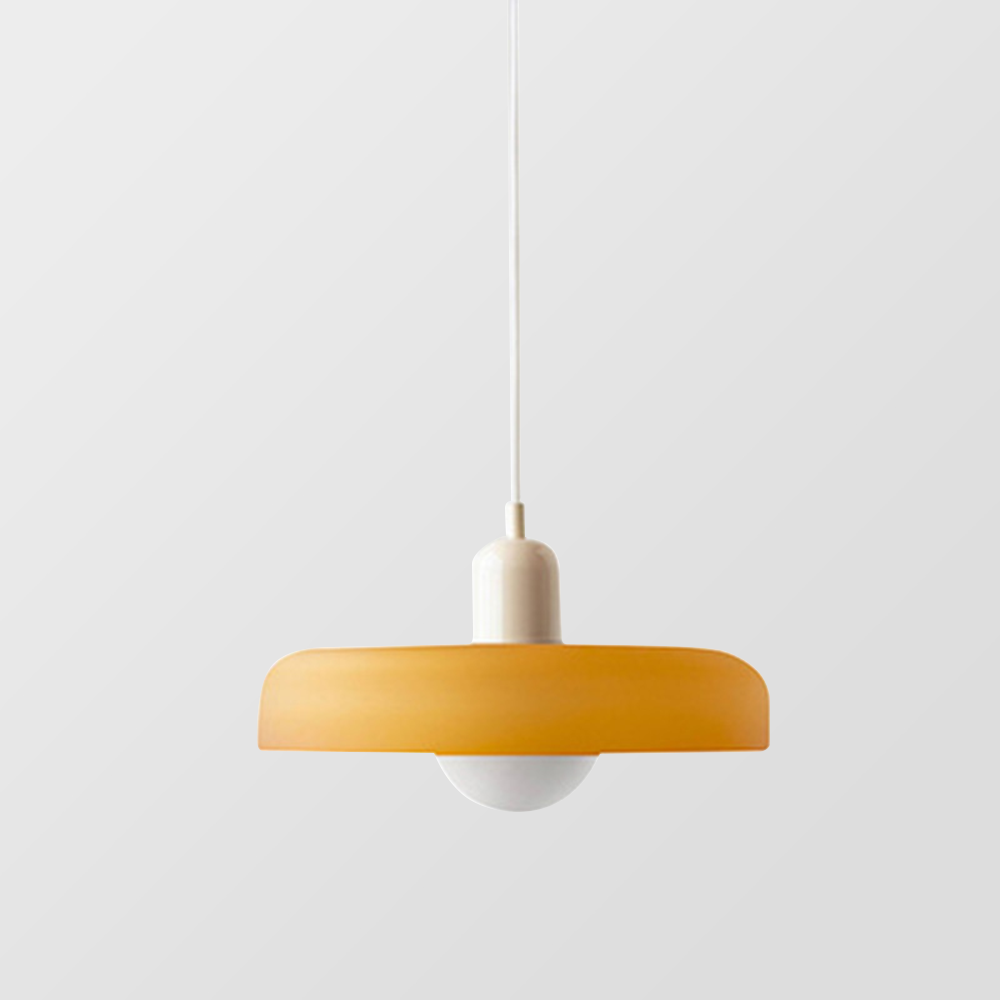 Bauhaus glazen hanglamp gekleurde hanglamp