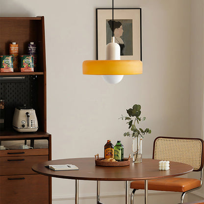 Bauhaus glazen hanglamp gekleurde hanglamp
