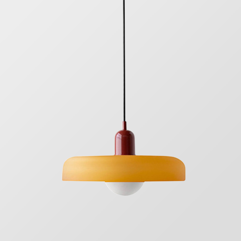 Bauhaus glazen hanglamp gekleurde hanglamp