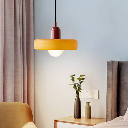 Bauhaus glazen hanglamp gekleurde hanglamp