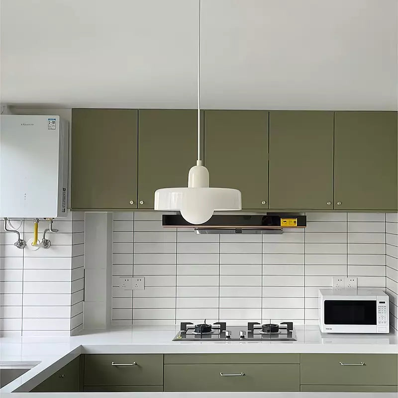 Bauhaus glazen hanglamp gekleurde hanglamp
