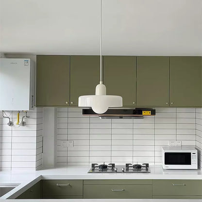 Bauhaus glazen hanglamp gekleurde hanglamp