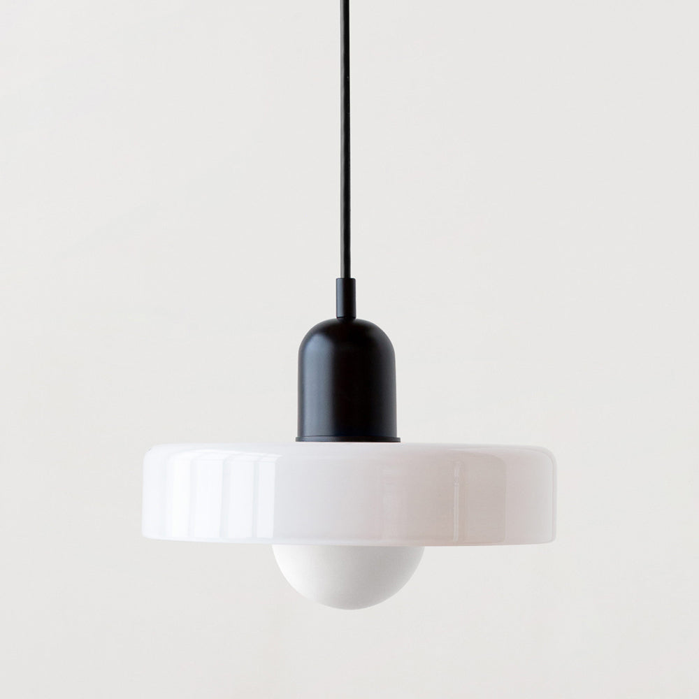 Bauhaus glazen hanglamp gekleurde hanglamp