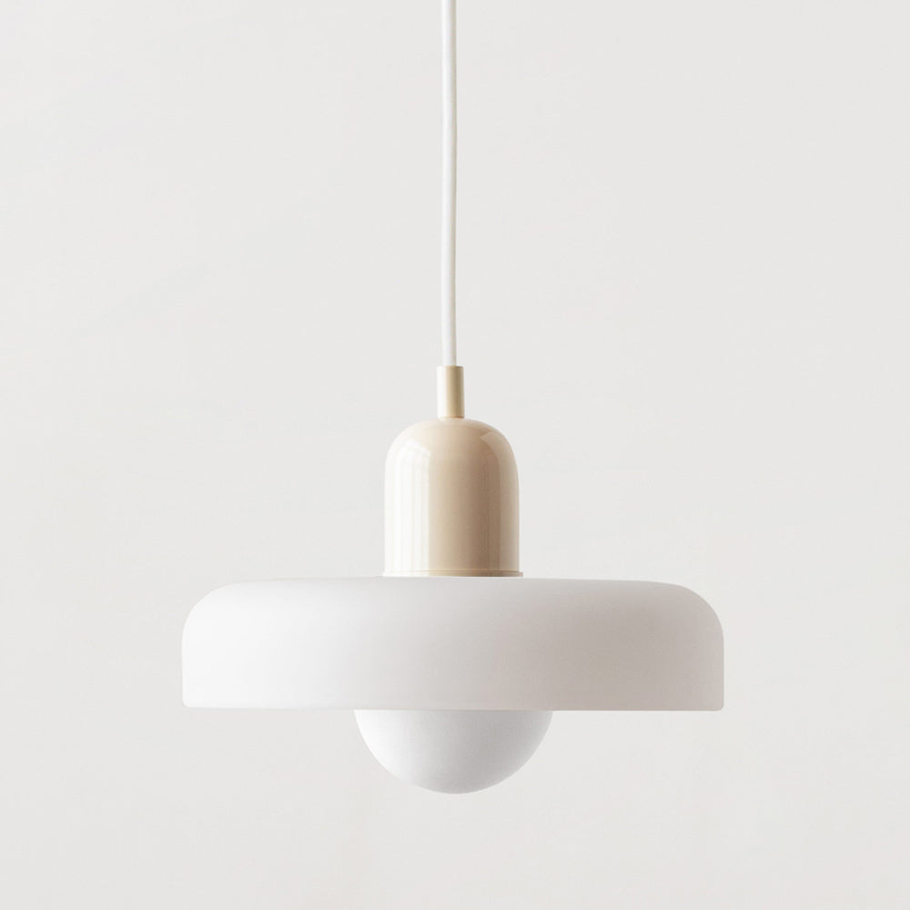 Bauhaus glazen hanglamp gekleurde hanglamp