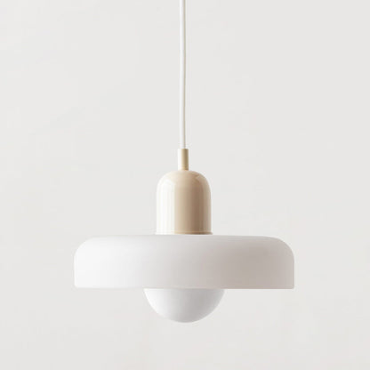 Bauhaus glazen hanglamp gekleurde hanglamp