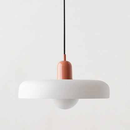 Bauhaus glazen hanglamp gekleurde hanglamp