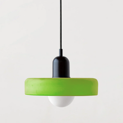 Bauhaus glazen hanglamp gekleurde hanglamp