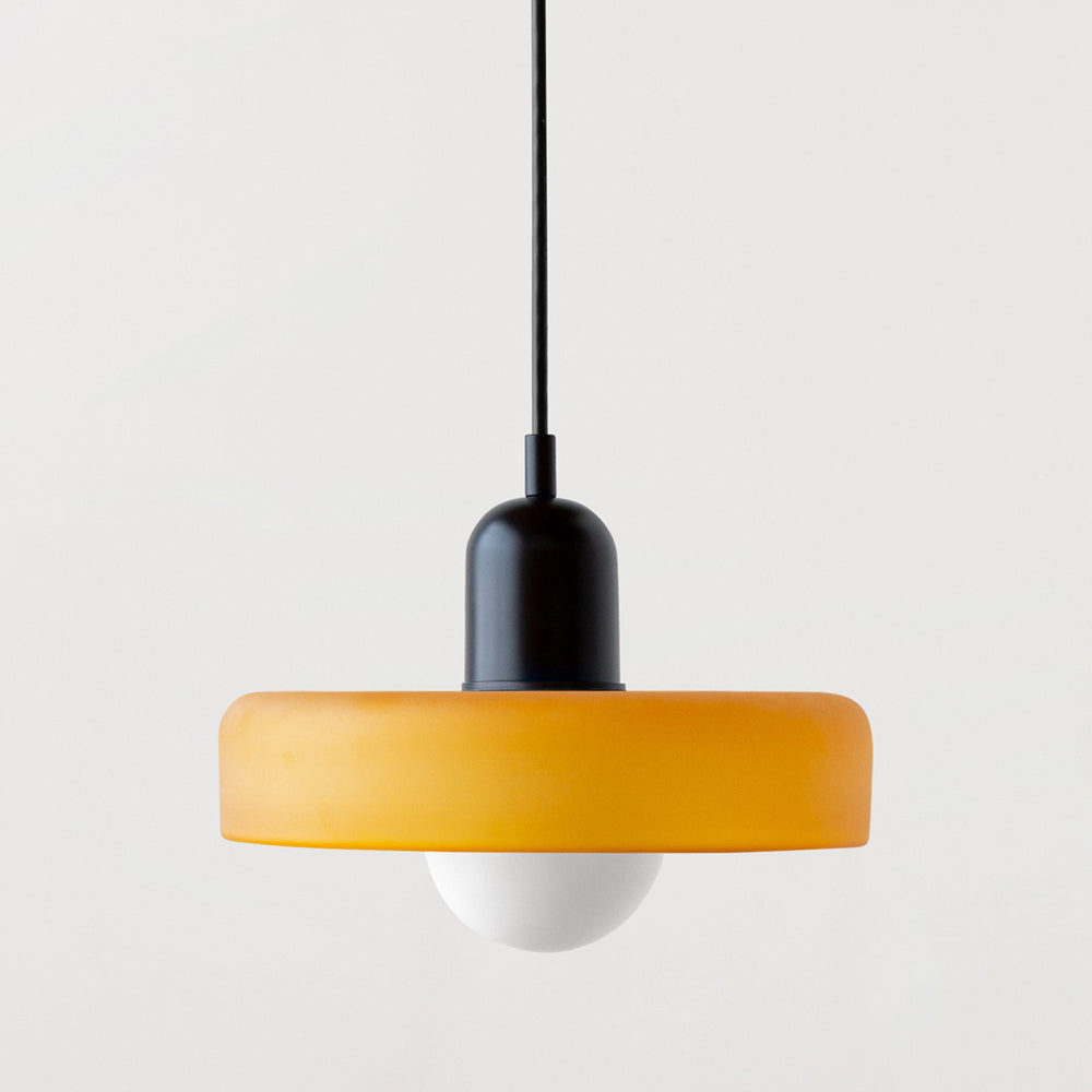 Bauhaus glazen hanglamp gekleurde hanglamp