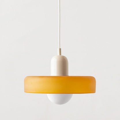 Bauhaus glazen hanglamp gekleurde hanglamp