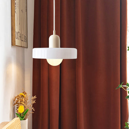 Bauhaus glazen hanglamp gekleurde hanglamp