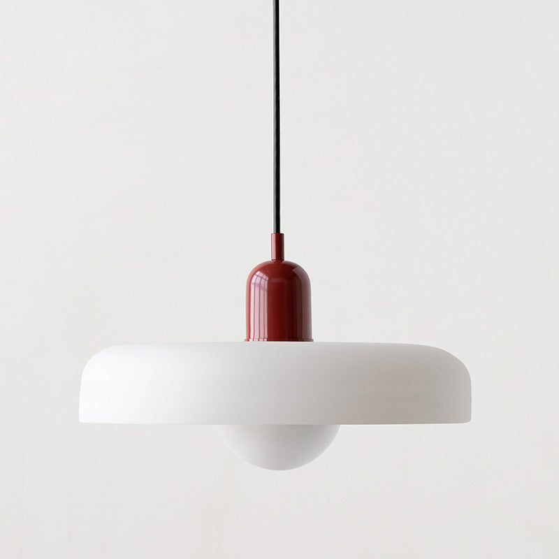 Bauhaus glazen hanglamp gekleurde hanglamp