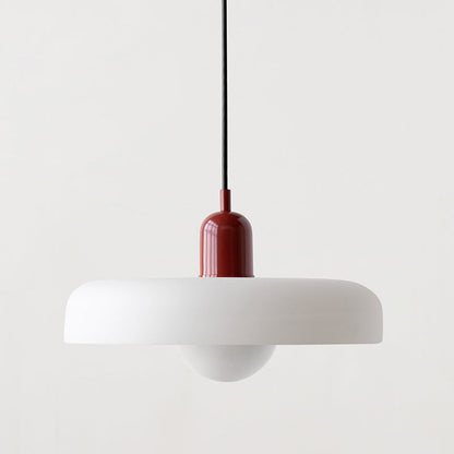 Bauhaus glazen hanglamp gekleurde hanglamp