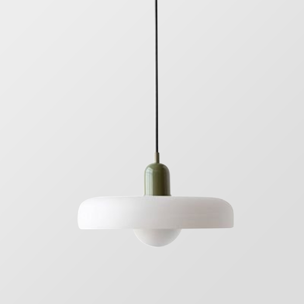 Bauhaus glazen hanglamp gekleurde hanglamp
