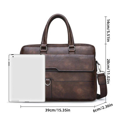 Benedicto echte leren schoudertas met klassiek crossbody ontwerp voor dagelijks gebruik