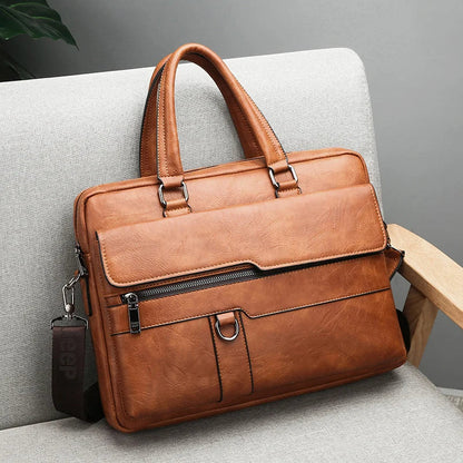 Benedicto echte leren schoudertas met klassiek crossbody ontwerp voor dagelijks gebruik