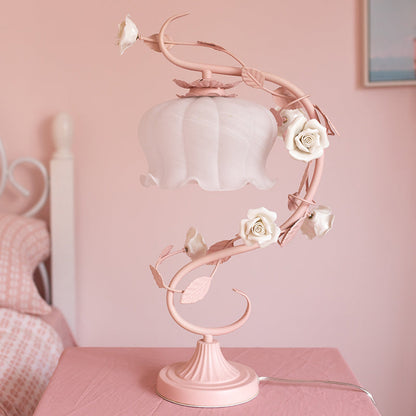 BlossomGlow rozenlamp elegante sfeervolle tafellamp