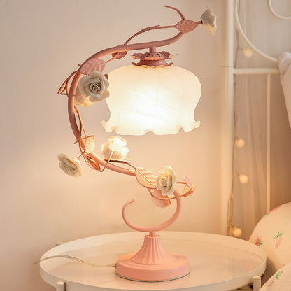 BlossomGlow rozenlamp elegante sfeervolle tafellamp