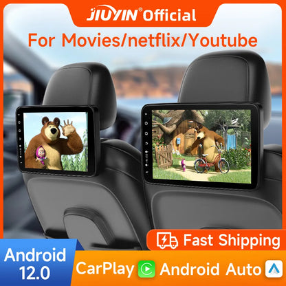 Bluetooth Auto Hoofdsteunscherm Ultra HD Achterbank Entertainment Display