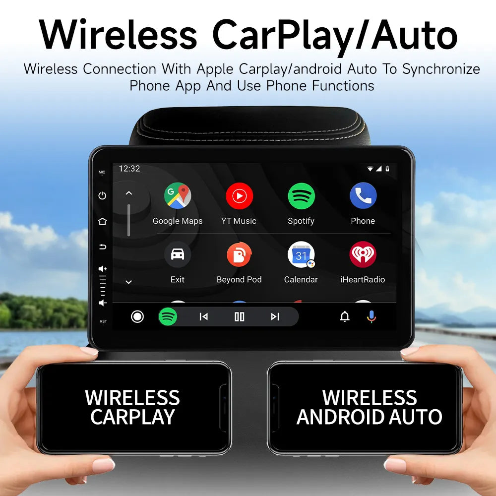 Bluetooth Auto Hoofdsteunscherm Ultra HD Achterbank Entertainment Display