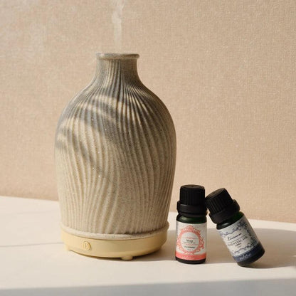 BohoBreeze ultrasone aroma diffuser en luchtbevochtiger vaasdesign