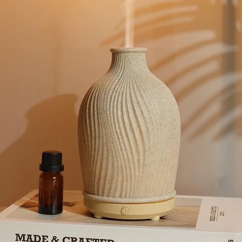 BohoBreeze ultrasone aroma diffuser en luchtbevochtiger vaasdesign