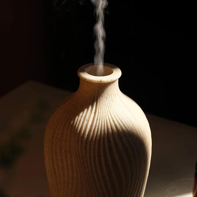 BohoBreeze ultrasone aroma diffuser en luchtbevochtiger vaasdesign