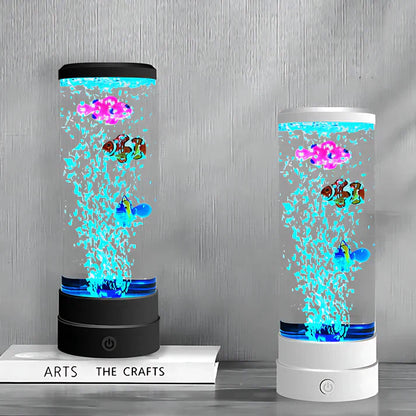 Bubble Fish LED-sfeerlamp kalmerend licht met watereffect
