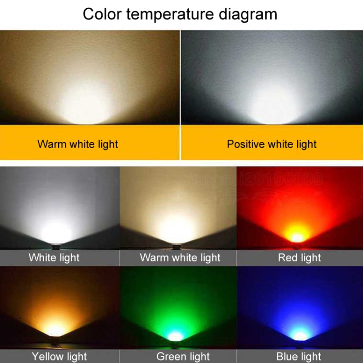 COB LED buiten schijnwerper – waterdichte verstelbare spot met 7 kleuren