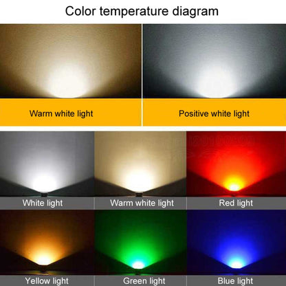 COB LED buiten schijnwerper – waterdichte verstelbare spot met 7 kleuren