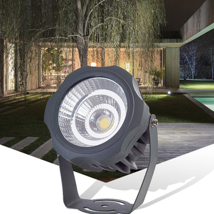 COB LED buiten schijnwerper – waterdichte verstelbare spot met 7 kleuren
