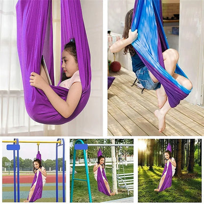CalmGlide kindersensorische schommel binnen therapeutische hangmat
