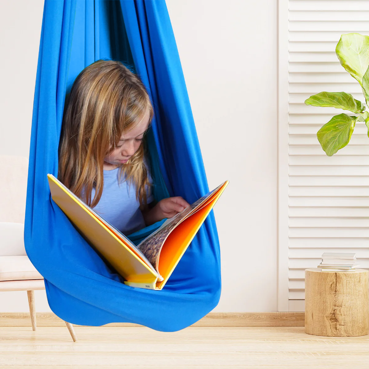 CalmGlide kindersensorische schommel binnen therapeutische hangmat