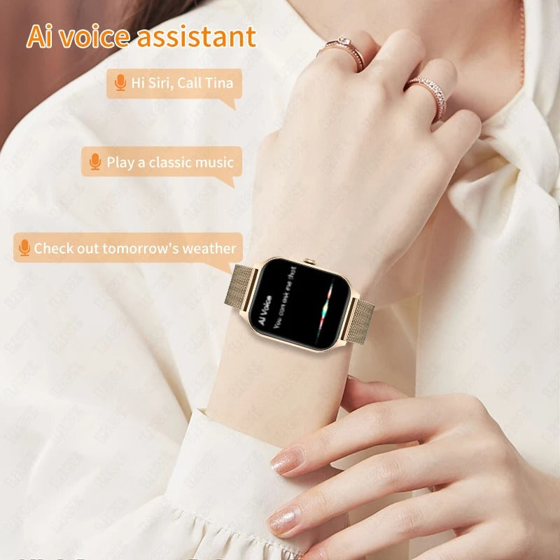 ChicTime Dames Smartwatch met Fitness- en Gezondheidstracking