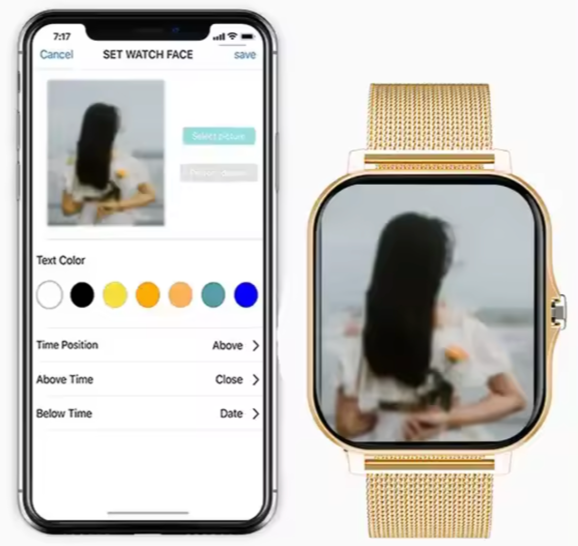 ChicTime Dames Smartwatch met Fitness- en Gezondheidstracking
