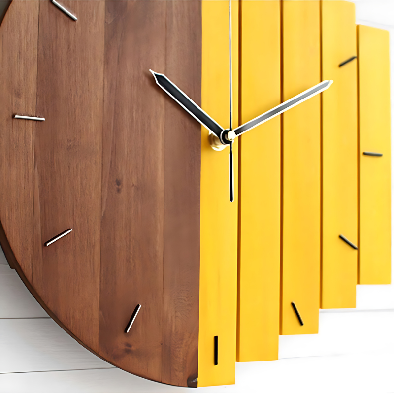 ClarityTime stille minimalistische wandklok voor moderne interieurs