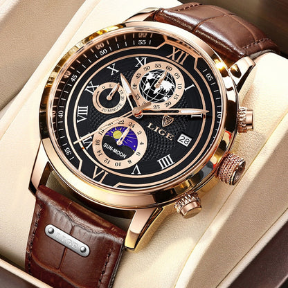 Klassieke chronograaf herenhorloge stijlvolle luxe polshorloge