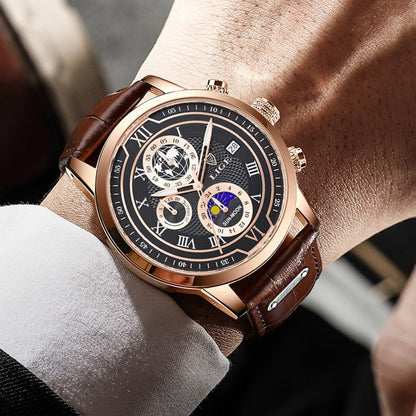 Klassieke chronograaf herenhorloge stijlvolle luxe polshorloge