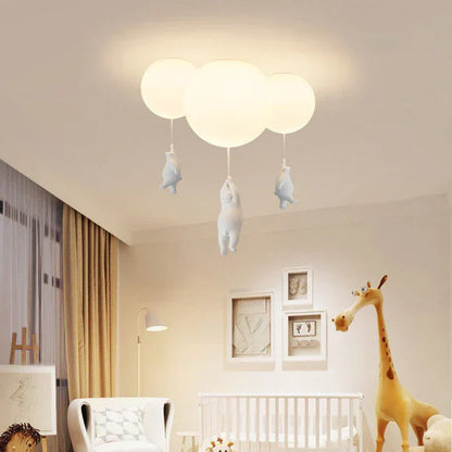 CloudBear kinderplafondlamp beer ballon LED hanglamp voor kinderkamer en slaapkamer