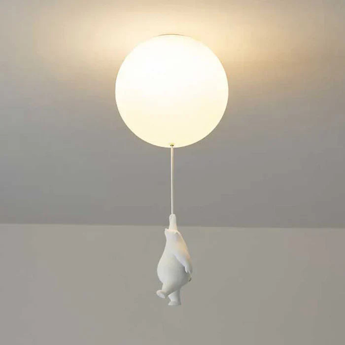 CloudBear kinderplafondlamp beer ballon LED hanglamp voor kinderkamer en slaapkamer